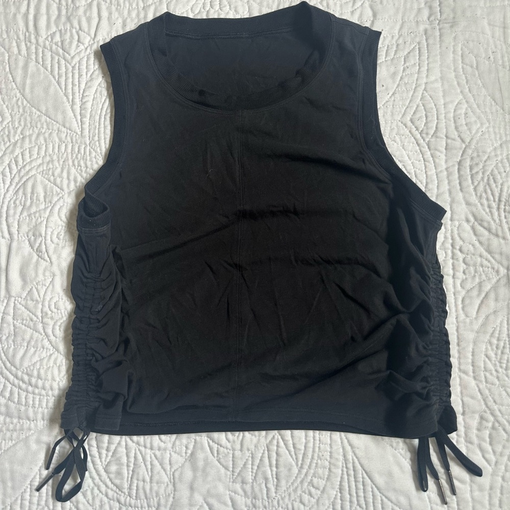 Black Lululemon Cinch It Up Top